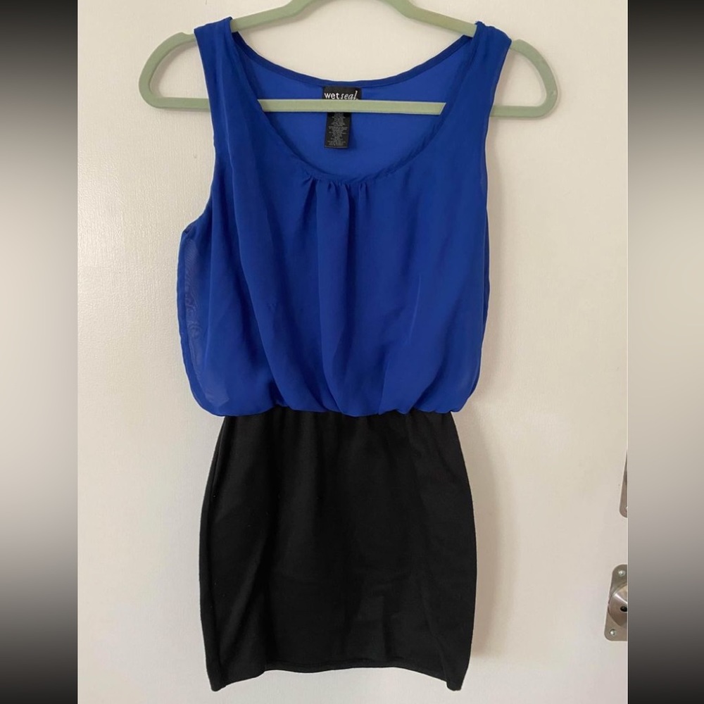 Women’s Wet Seal blue and black dress